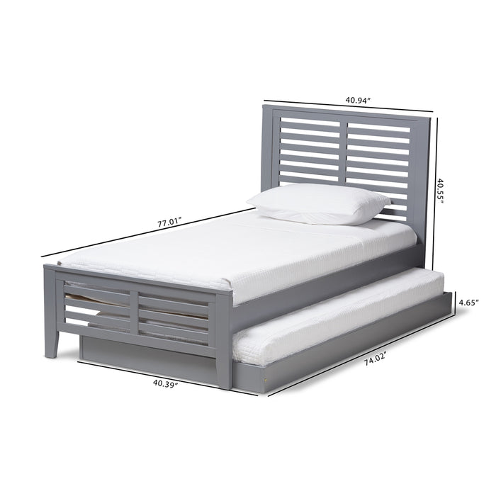 Sedona Mission Wood Bed With Trundle