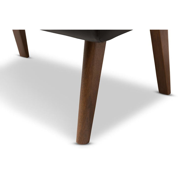 Annetha Mid-Century Leather Ottoman