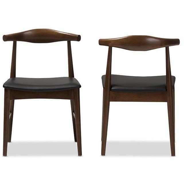 Winton Mid-Century (Set of 2) Leather Dining Chair