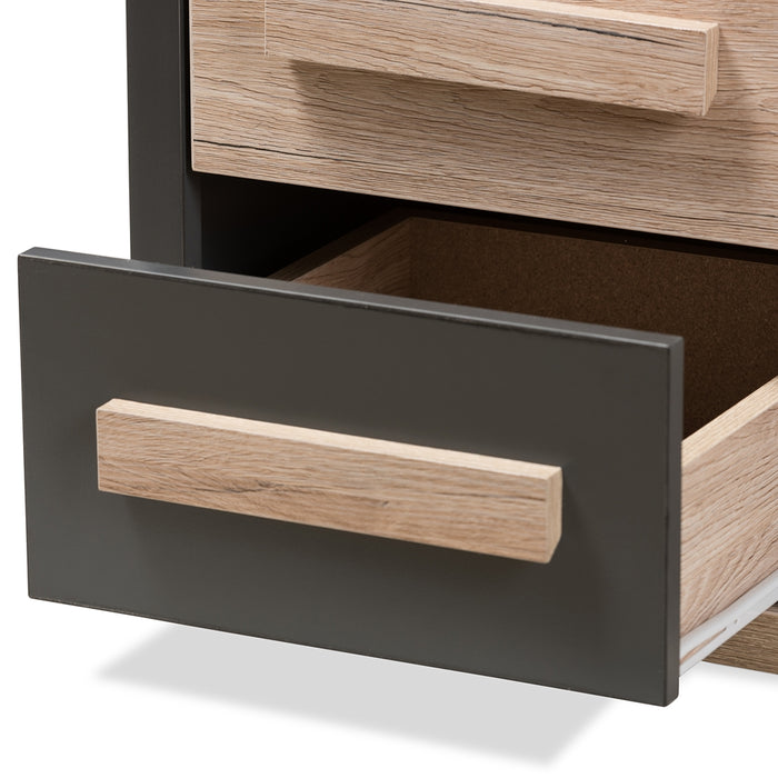 Pandora Contemporary (2-Drawer) Wood Nightstand