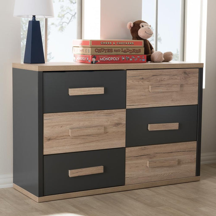 Pandora Contemporary (6-Drawer) Wood Dresser