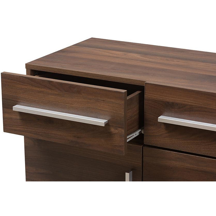 Ashfield Mid-Century (3-Drawer) Wood Sideboard