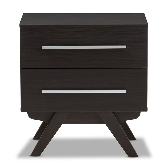 Auburn Mid-Century (2-Drawer) Wood Nightstand