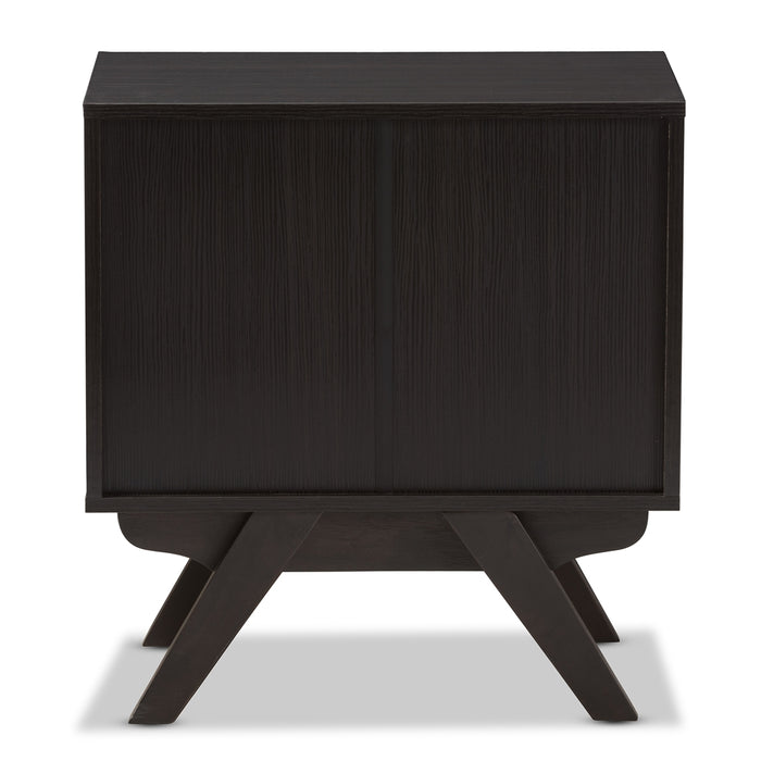 Auburn Mid-Century (2-Drawer) Wood Nightstand