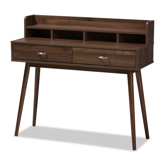 Disa Mid-Century (2-Drawer) Wood Desk