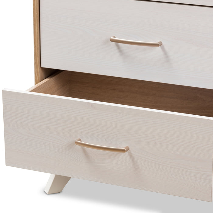 Helena Mid-Century (4-Drawer) Wood Chest