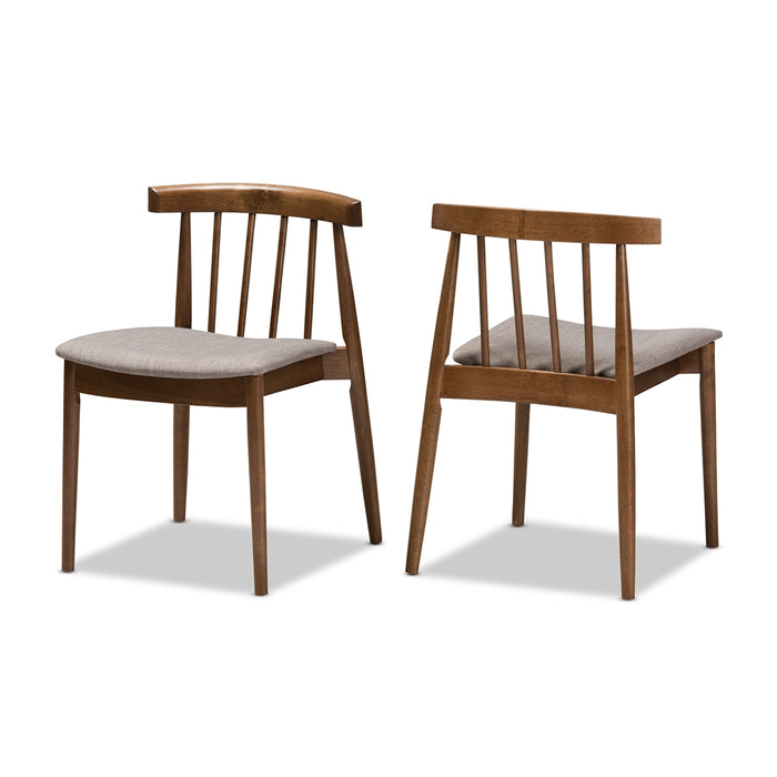 Wyatt Mid-Century Wood (5-Piece) Dining Set