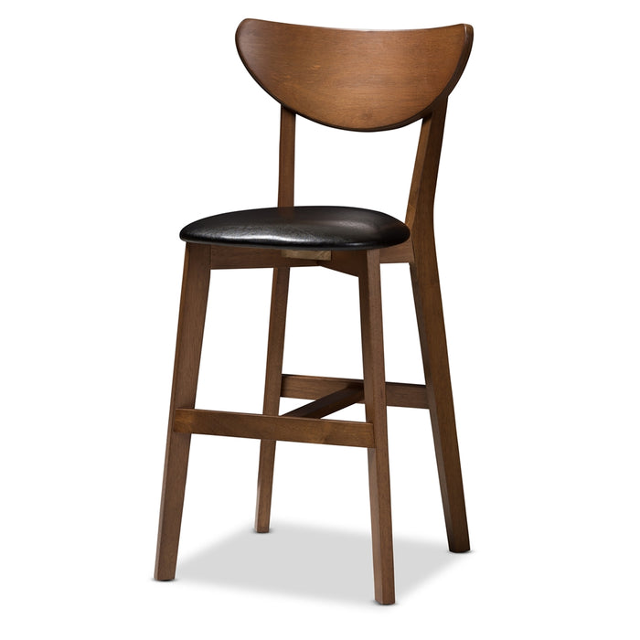 Eline Mid-Century (5-Piece) Leather Pub Set