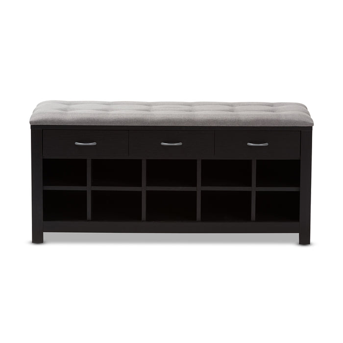 Modern Contemporary Wood Shoe Cabinet