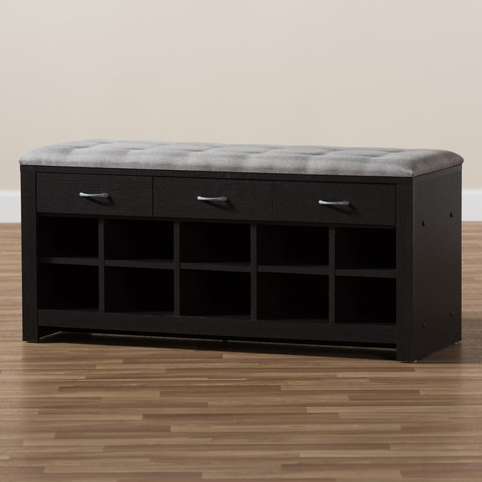 Modern Contemporary Wood Shoe Cabinet