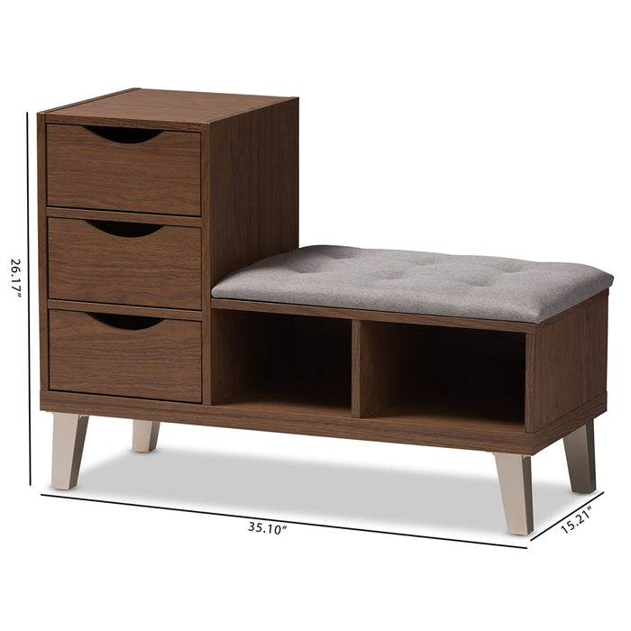 Arielle Contemporary (3-Drawer) Wood Shoe Cabinet