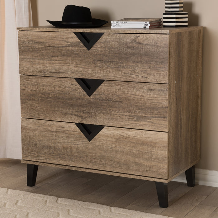 Wales Contemporary (3-Drawer) Wood Chest