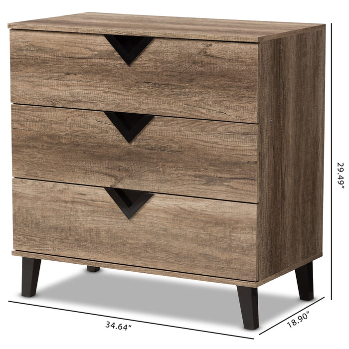Wales Contemporary (3-Drawer) Wood Chest
