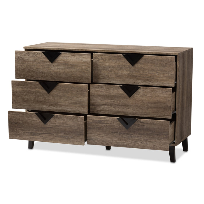 Wales Contemporary (6-Drawer) Wood Chest