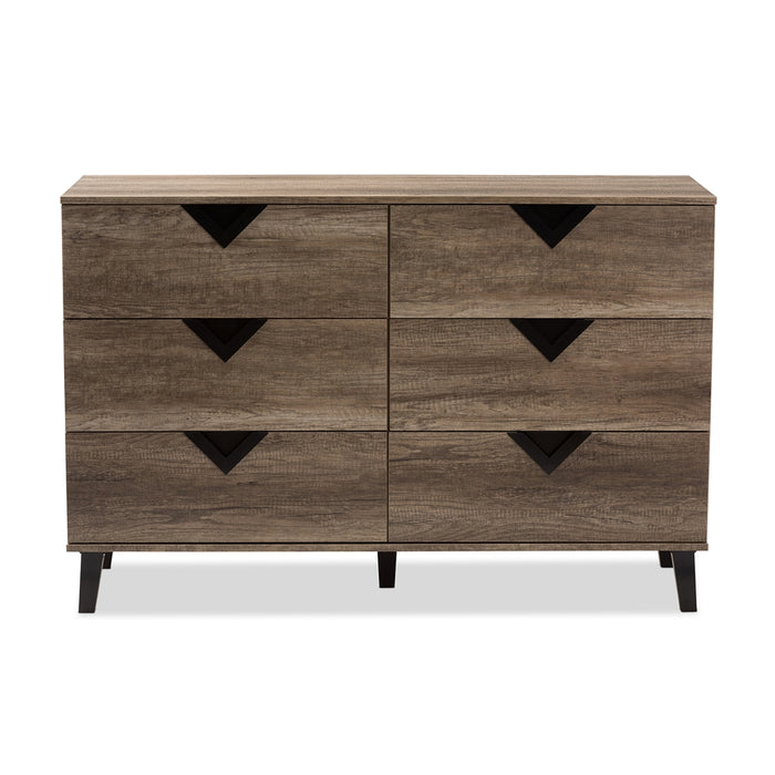 Wales Contemporary (6-Drawer) Wood Chest