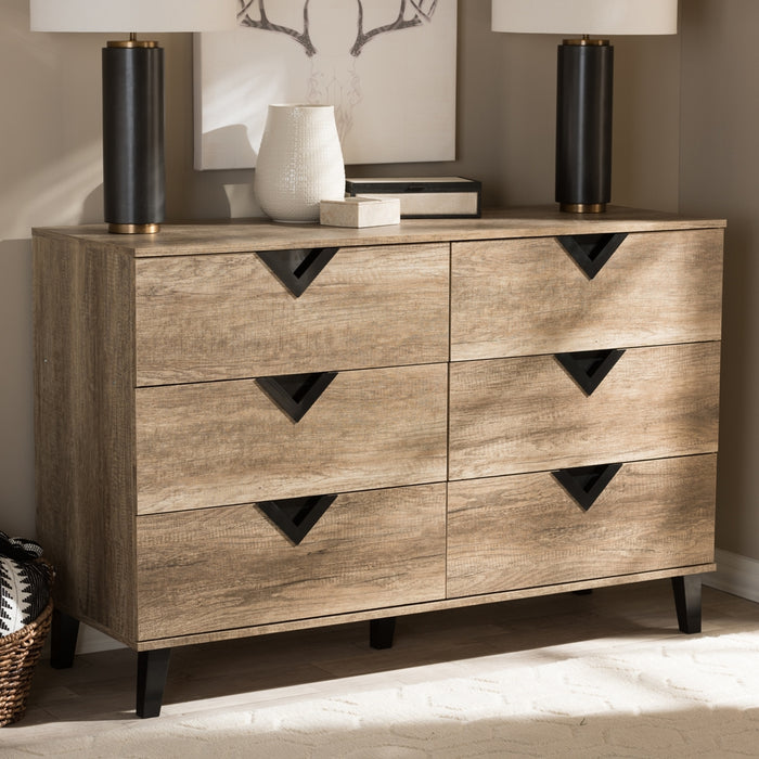 Wales Contemporary (6-Drawer) Wood Chest