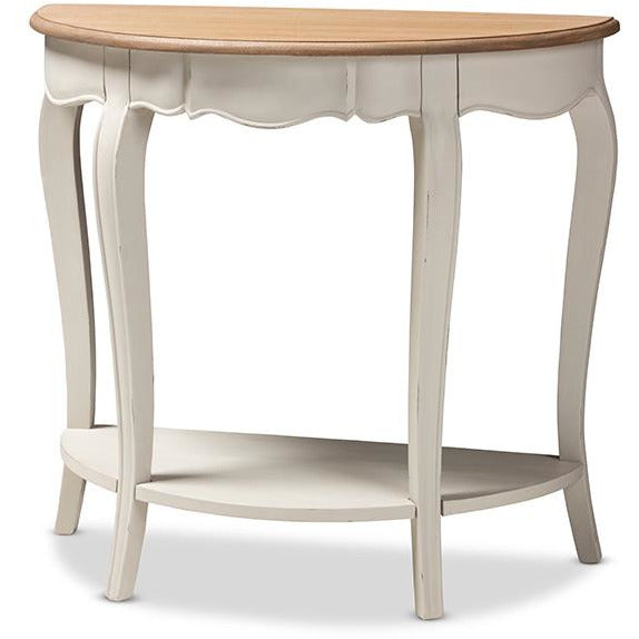 Cordelia French Provincial Wood Console Table