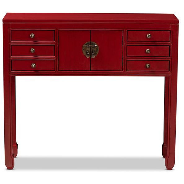 Melodie Country Cottage Wood Console Table