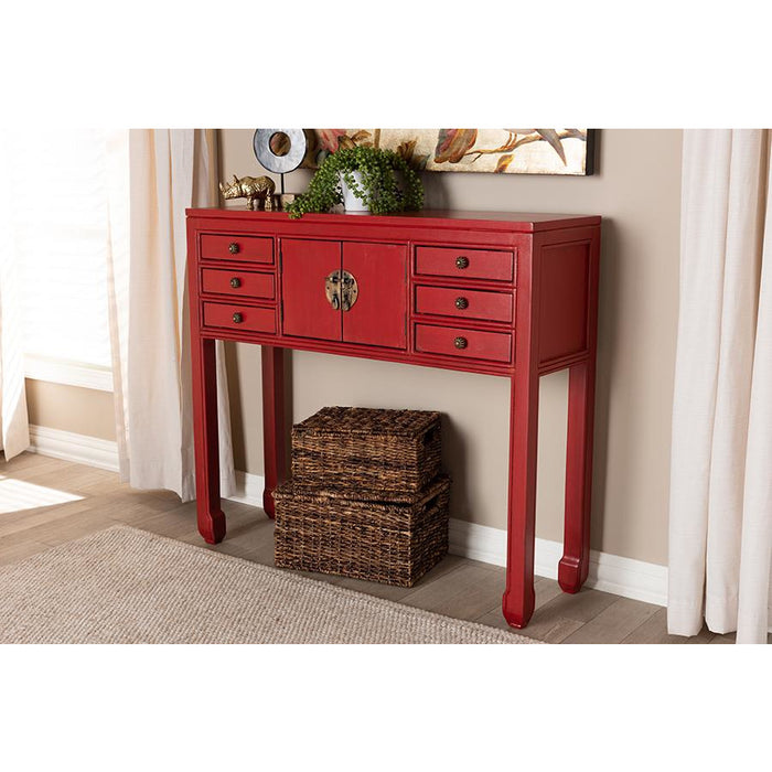Melodie Country Cottage Wood Console Table