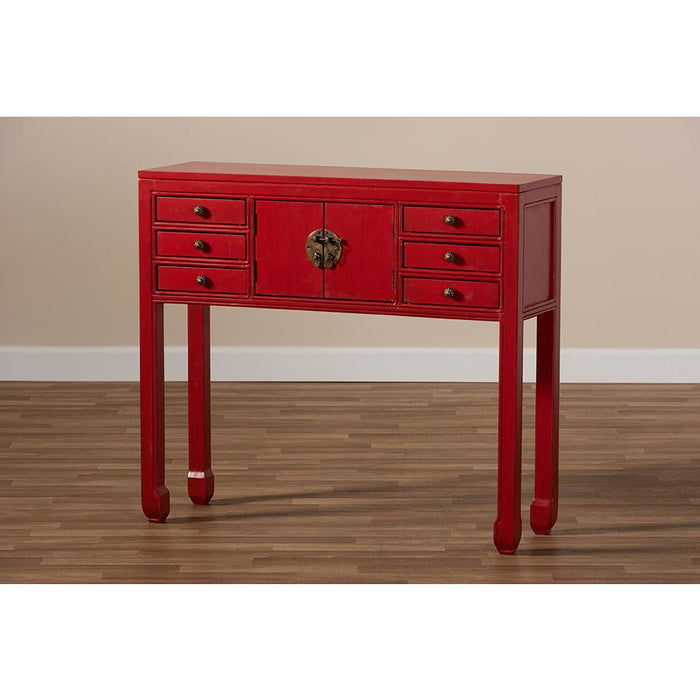 Melodie Country Cottage Wood Console Table