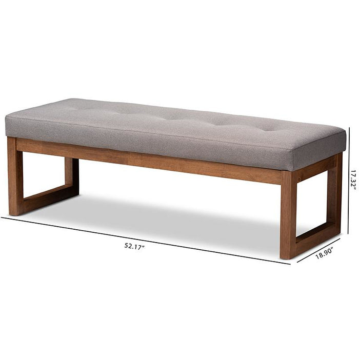 Caramay Contemporary Wood Bench