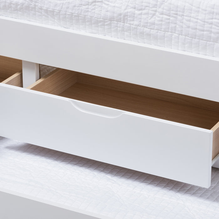 Linna Contemporary Wood Daybed With Trundle