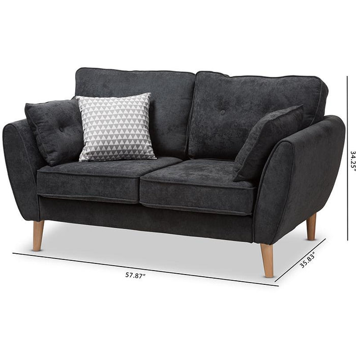 Miranda Mid-Century Loveseat