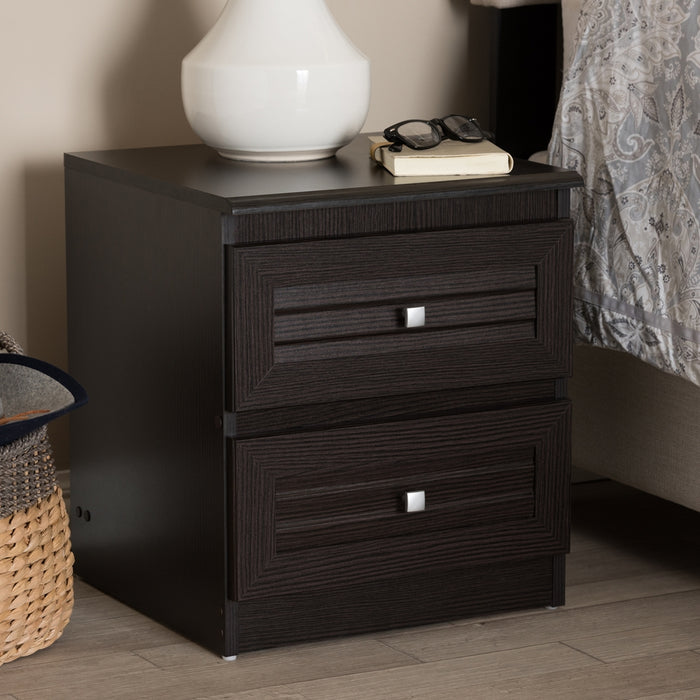 Carine Modern and Contemporary Wood Nightstand