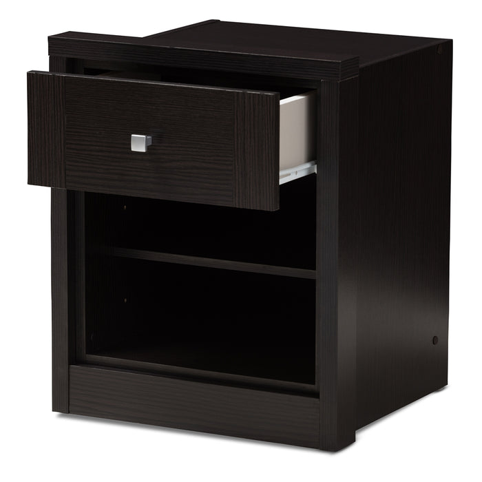 Danette Contemporary (1-Drawer) Wood Nightstand