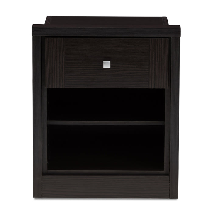 Danette Contemporary (1-Drawer) Wood Nightstand