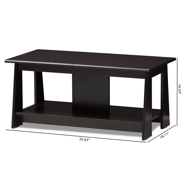 Fionan Contemporary Wood Coffee Table