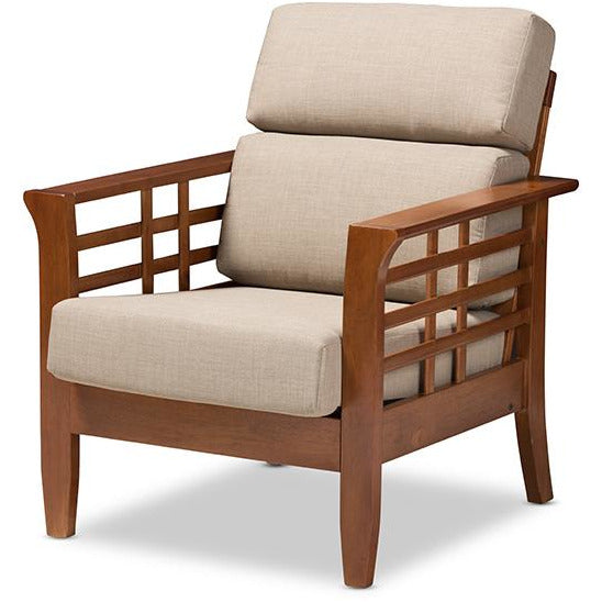 Larissa Mission Wood Lounge Chair