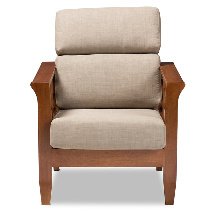 Larissa Mission Wood Lounge Chair