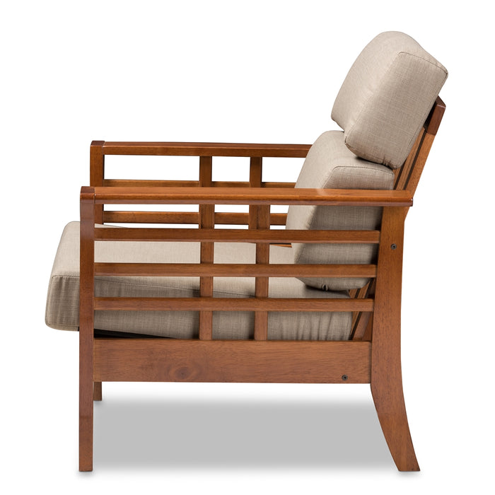 Larissa Mission Wood Lounge Chair