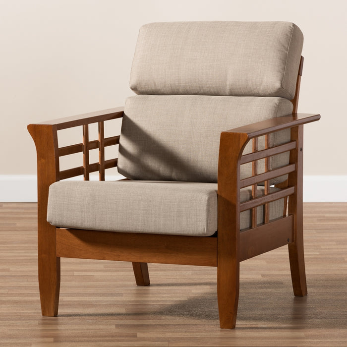 Larissa Mission Wood Lounge Chair