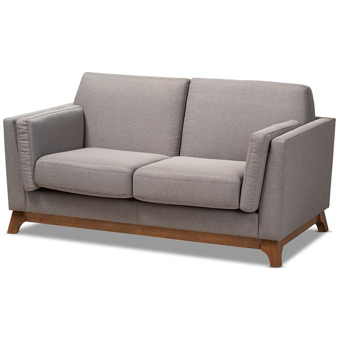 Sava Mid-Century (3-Seater) Wood Sofa