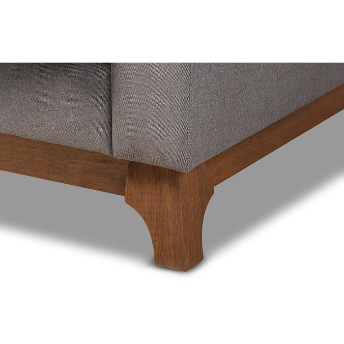 Sava Mid-Century (3-Seater) Wood Sofa