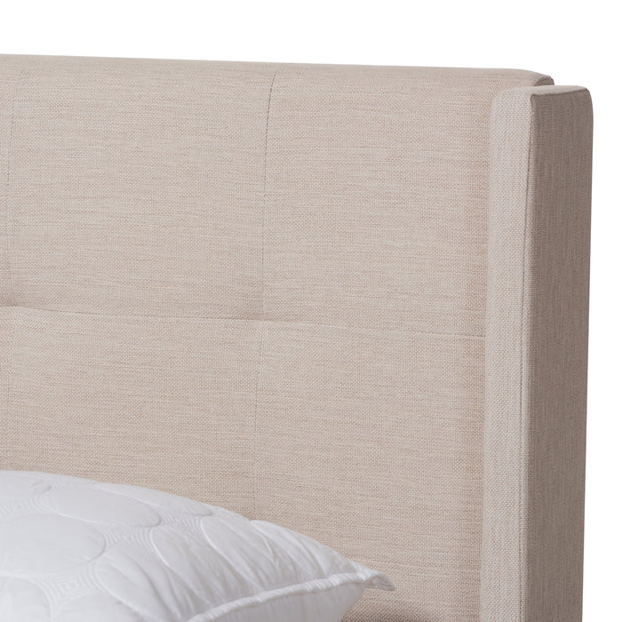 Lisette Contemporary Platform Bed
