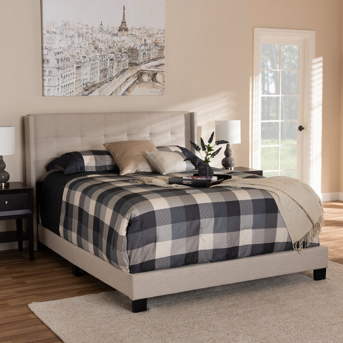 Lisette Contemporary Platform Bed