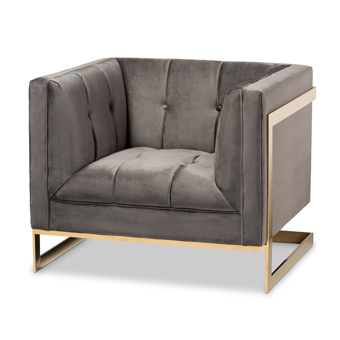 Ambra Glamour Tufted Armchair