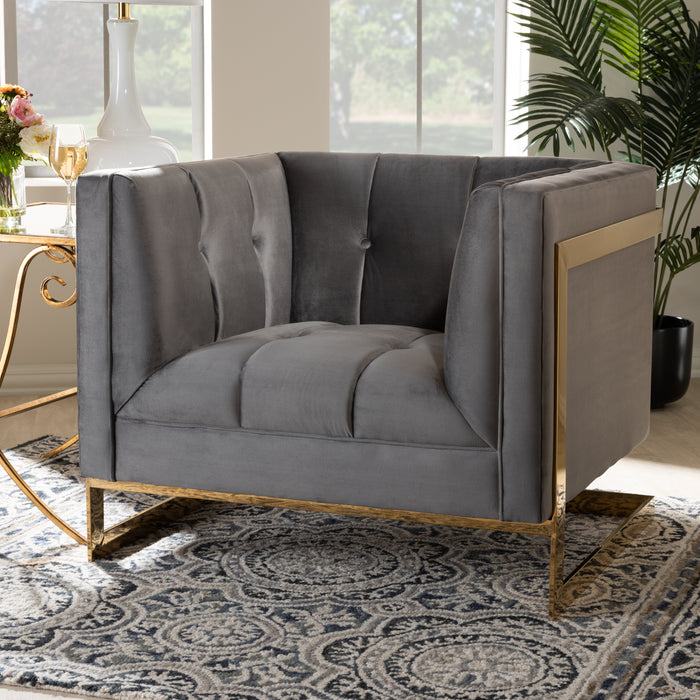 Ambra Glamour Tufted Armchair