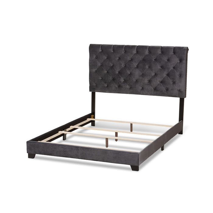 Candace Glam Wood Bed