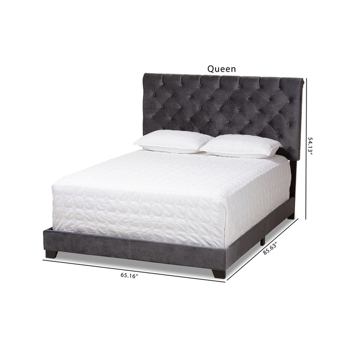Candace Glam Wood Bed