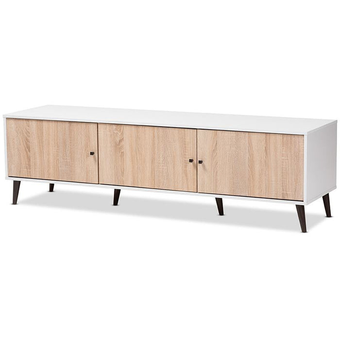 Bastien Mid-Century Wood TV Stand