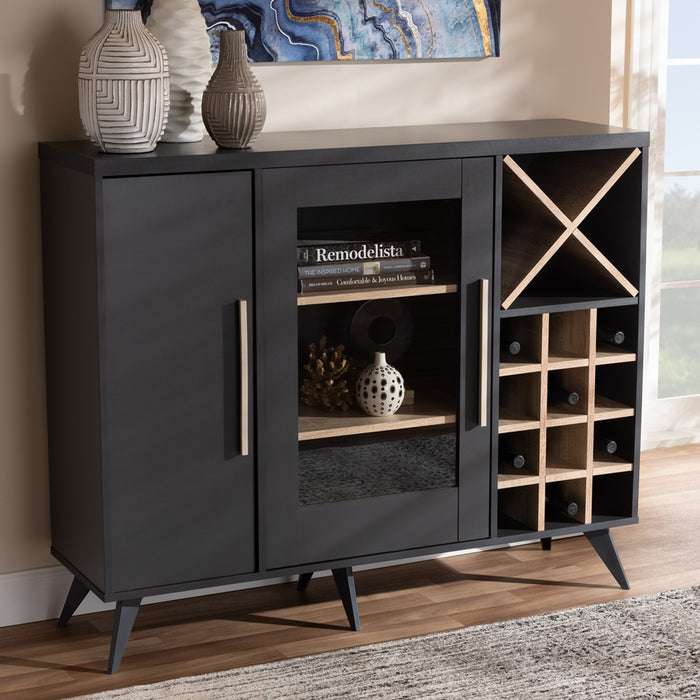 Pietro Mid-Century Wine Cabinet