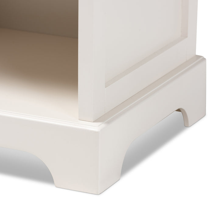 Chase Modern (1-Drawer 1-Shelf) Wood Nightstand