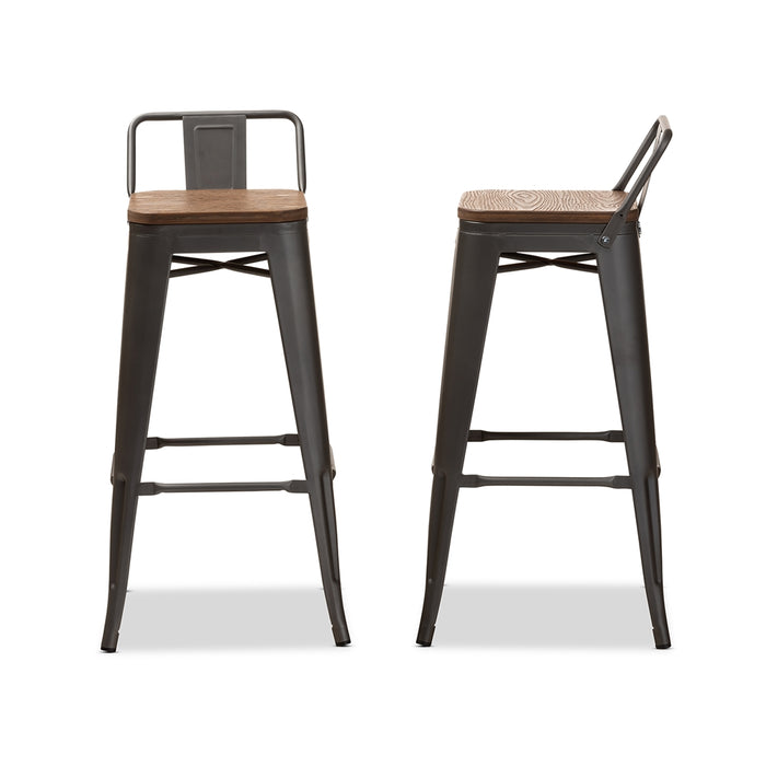 Henri Industrial Metal Bar Stools