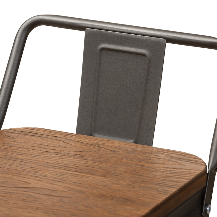 Henri Industrial Metal Bar Stools