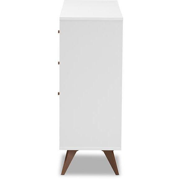 Savino Mid-Century (4-Drawer) Wood Wine Cabinet
