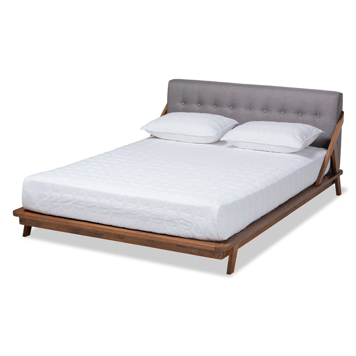 Sante Mid-Century Wood Platform Bed